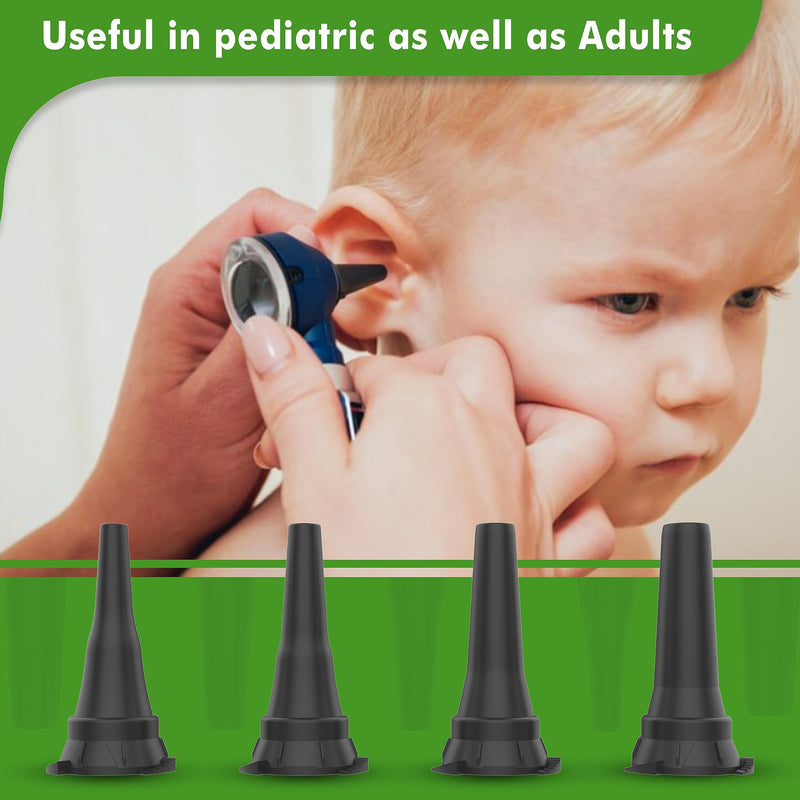 [Australia - AusPower] - Reusable Diagnostic Otoscope Specula 2.5Mm, 3Mm, 4Mm, 5Mm Compatible With Welch_Allyn 