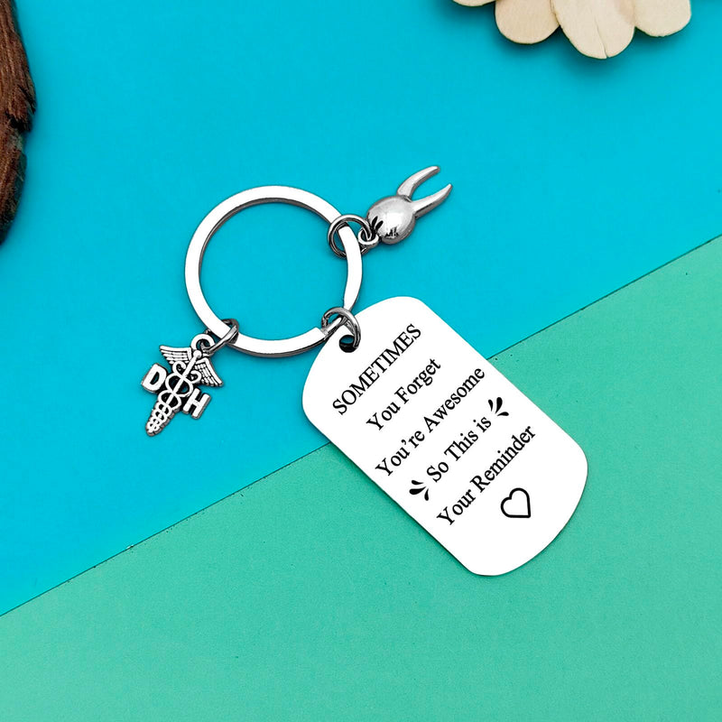 [Australia - AusPower] - Dentist Gift Inspirational Gifts Keychain Dental Gift for Women Men Dental Assistant Gift Dental Hygienist Gift Thank You Gifts for Dentist Coworker Office Orthodontist Gift Future Dentist Gift 
