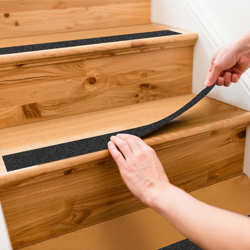 Heavy Duty Anti Slip Traction Tape 2" x 38 FT, 80 Grit Waterproof High Friction Grip Tape for Indoor Outdoor Stairs, Pool, Ramps, Garage, Home & Commercial Use Black