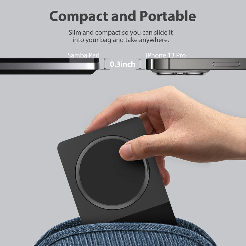 [Australia - AusPower] - Mag-Safe Charger Stand for iPhone， Wireless Charger Stand for Apple Products, 2 in 1 Magnetic Charging Station for iPhone 15/14/13/12 Series, Airpods 3/2/Pro with Adapter (Black) black 