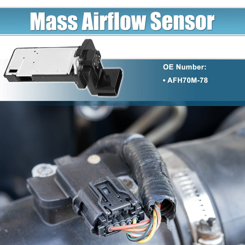 X AUTOHAUX Car Mass Air Flow Sensor Meter Replacement AFH70M-78 for Chevrolet Silverado 3500 HD 2016-2019 for Chevrolet Silverado 1500 2014-2019