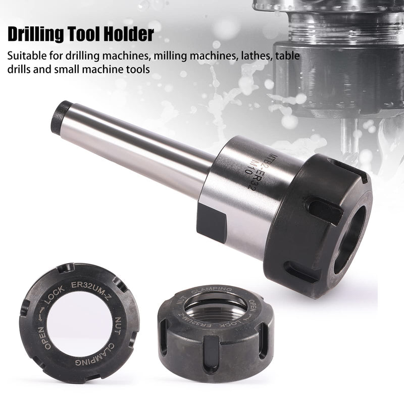 [Australia - AusPower] - HOZLY MT2 ER32UM M10 Morse Taper Collet Chuck - MT2 Spring Collet Chuck 
