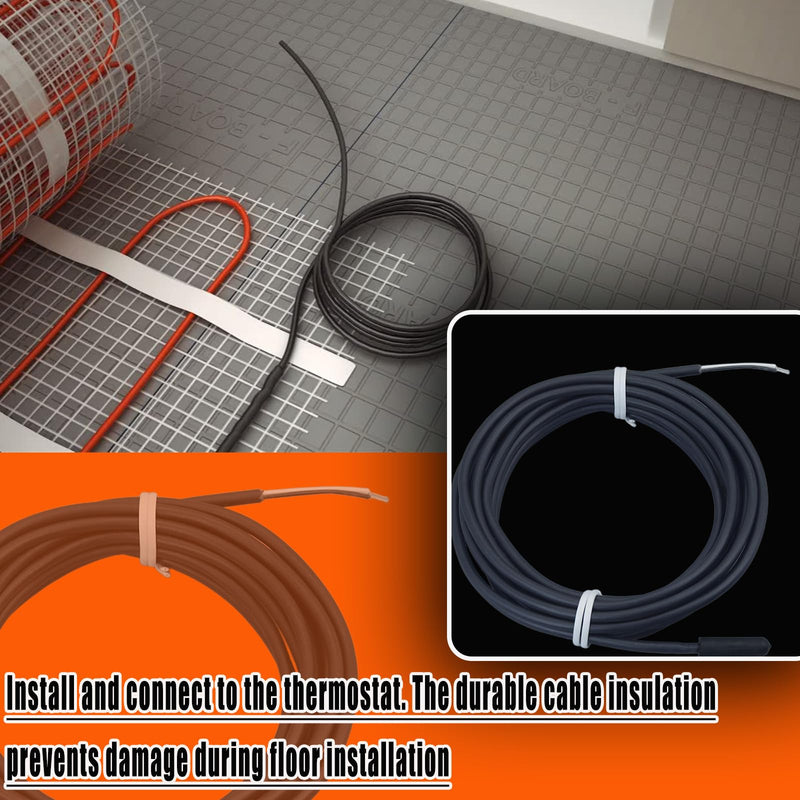 [Australia - AusPower] - 2 pcs Floor Heating Sensor NTC 10k Ohm Temperature Floor Sensor 