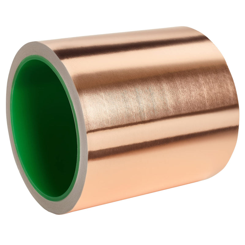 [Australia - AusPower] - Copper Foil Tape [4 inch x 33ft] with Double-Sided Conductive Adhesive for Guitar, Electrical Repairs, Crafts, Garden, Soldering, Grounding, EMI Shielding, Paper Circuits, Stained Glass 4inch x 33ft 