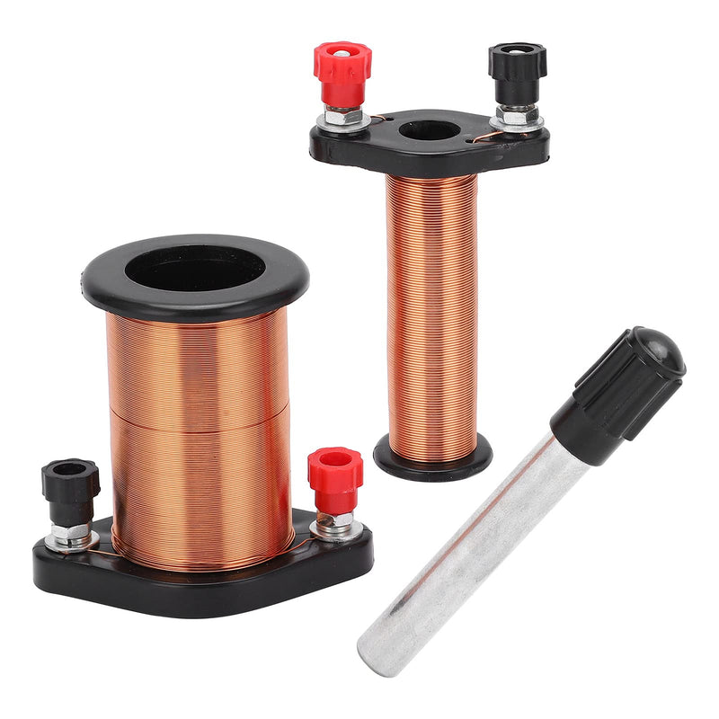 [Australia - AusPower] - Electromagnetic Induction Coil, Induction Coil Electromagnet Kit, Demonstration Teaching with Primary Secondary Cylindrical Iron Core Physics Transformer Studying for Laboratory Lenz's Law 