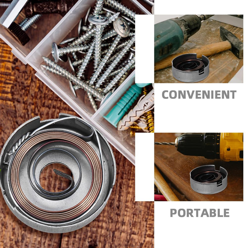 [Australia - AusPower] - ARTIBETTER 1 Set Clockwork Return Spring Quill Feed Spring Assembly Drill Press Quill Return Spring Coil Spring Assembly Drill Press Quill Feed Spring Quill Spring Assembly Silver Steel 
