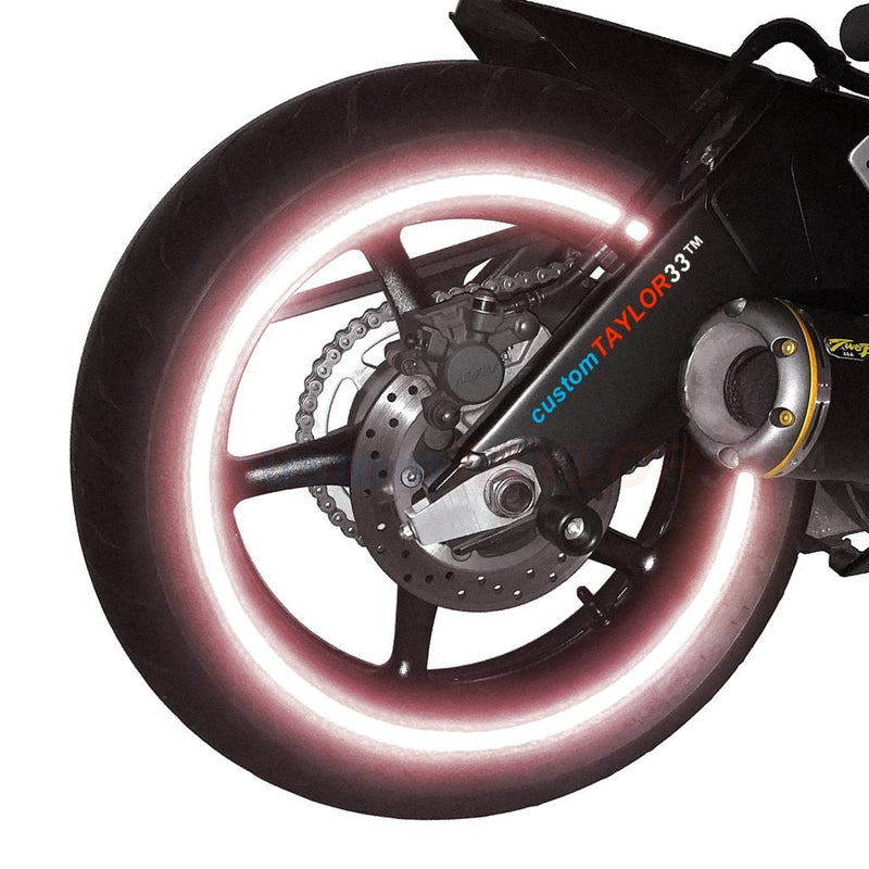 customTAYLOR33 Special Edition Pink High Intensity Grade Reflective Copyrighted Safety Rim Tapes, 17" (Rim Size for Most SportsBikes) 17"