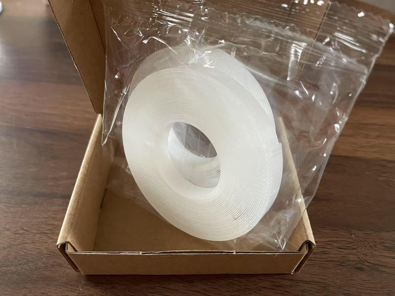 Heavy Duty Double Sided Tape with 2 Rolls in One Box,Size: 500CMx1CMx1MM