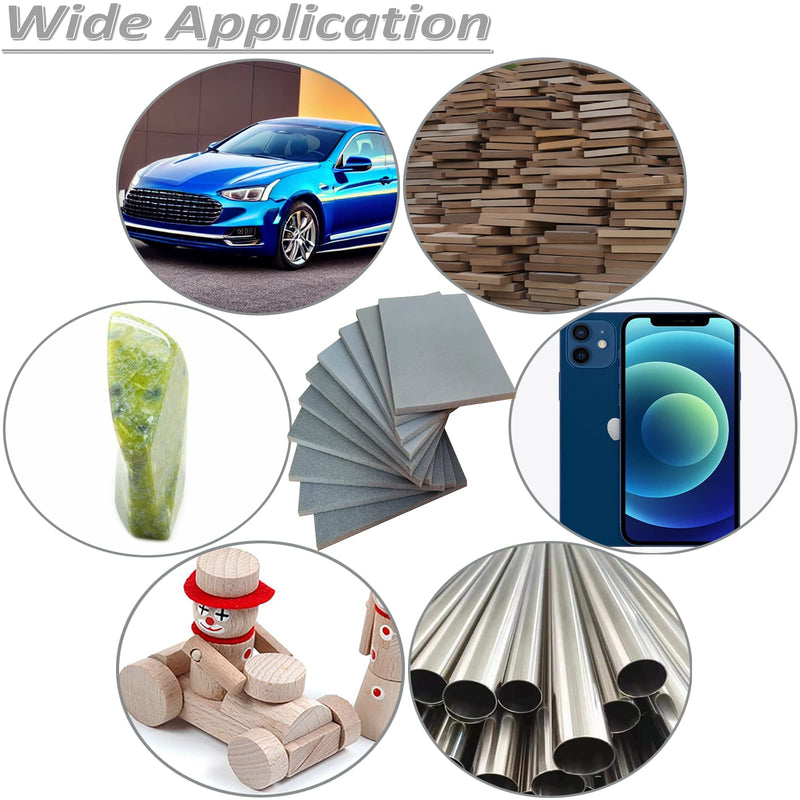 [Australia - AusPower] - 10 PCS 2000 Grit 4.5 x 5.5 Inch Sanding Sponge Set, Wet or Dry Hand Sanding Sponges Sheet, Flexible Soft Foam Sand Block for Drywall, Corner Contour, Metal Wood 
