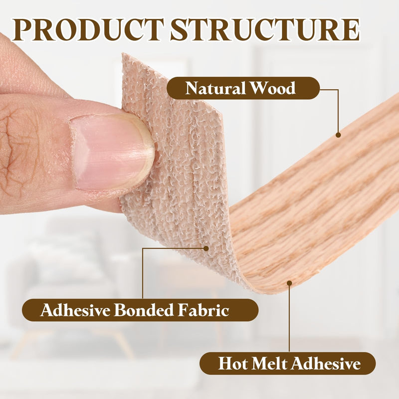 uxcell 1/2 Inch x 26ft Wood Veneer Edge Banding, Pre-Glued Flexible Red Oak Edging Strips, Iron on with Hot Melt Adhesive Wood Tape for Cabinet Repair and Furniture Restoration