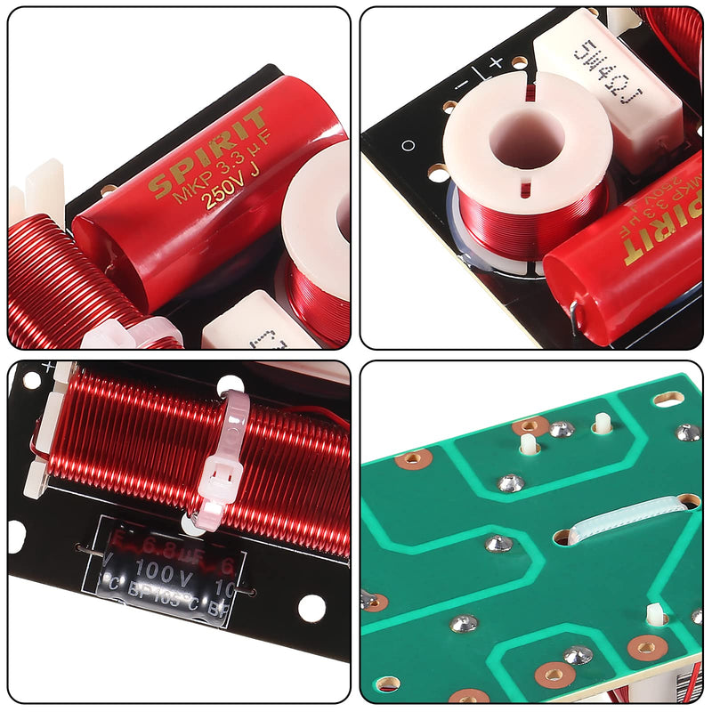 [Australia - AusPower] - 2pcs 400W Speaker Frequency Divider 2 Way Treble/Bass 2 Unit Hi-Fi Audio Speaker Crossover Filter Frequency Distributor DIY Module 