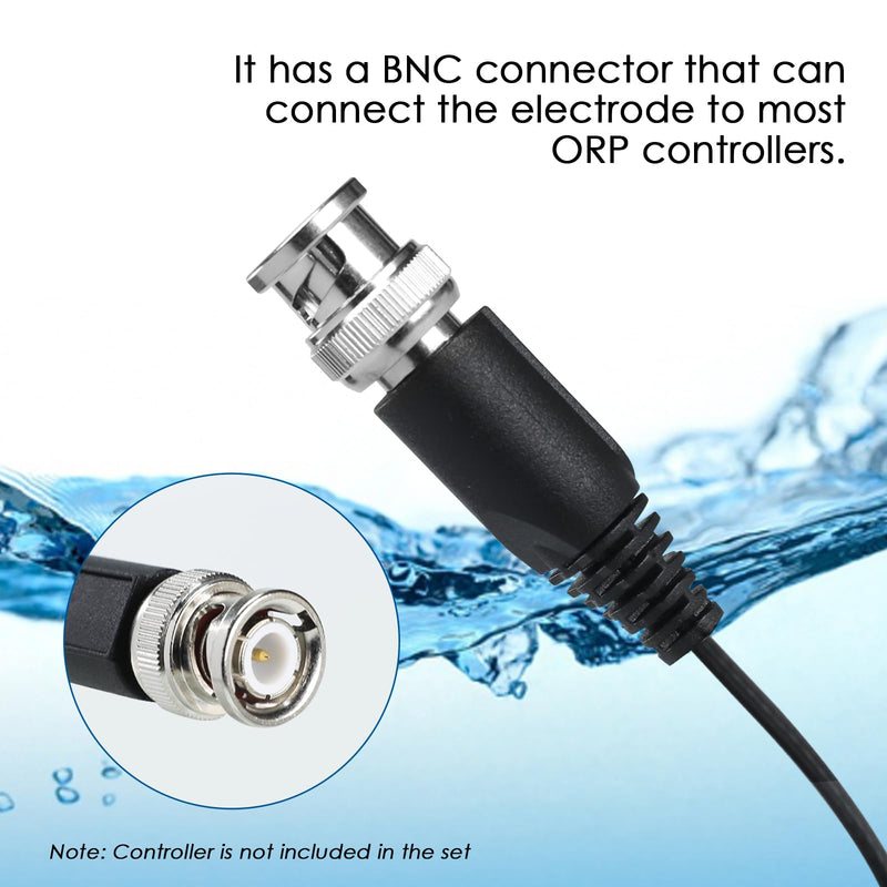 [Australia - AusPower] - ORP Electrode Probe ORP Instruments Controllers with BNC Connector for Water Quality Monitoring/Chemical/Wastewater Treatment(2M) 