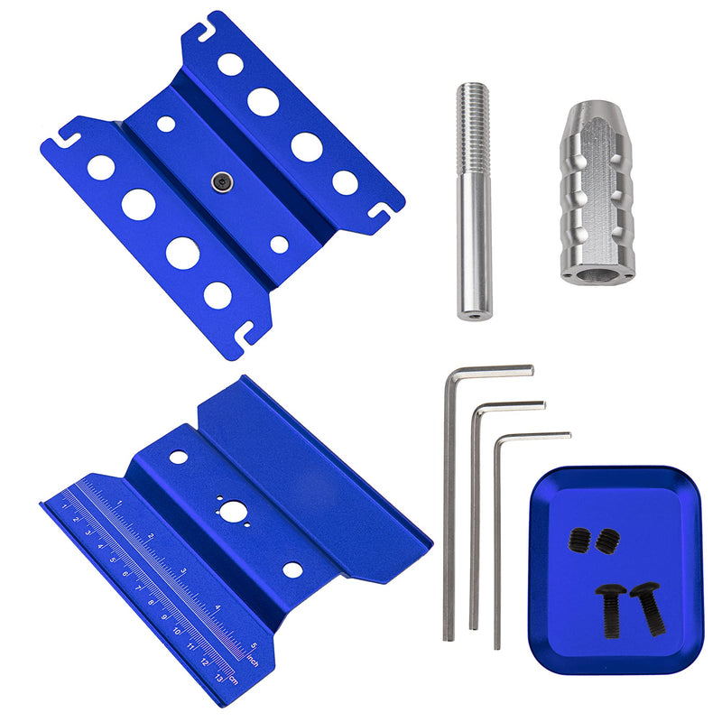 [Australia - AusPower] - 330Pcs Universal RC Screw Kit M3 Flat Round Head Screws M3 M4 Flat Washer M3 Hexagon Nut & RC Car Work Stand Repair Workstation 360 Degree Rotation Lift with Screws Tray 