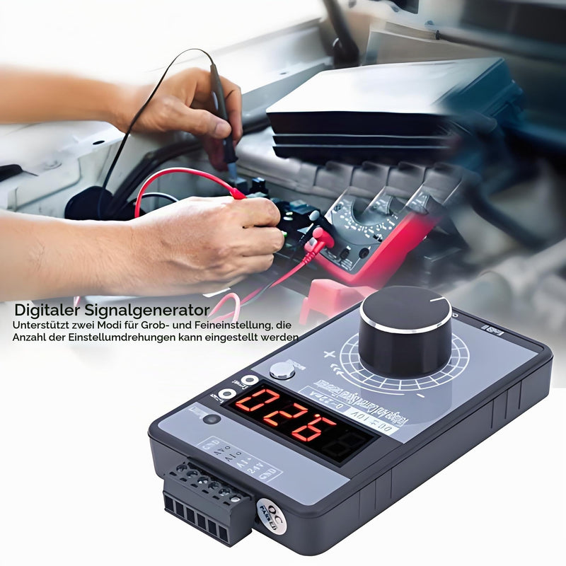 Handheld Signal Generator 0-10V 0-22 mA Adjustable Digital Analogue Simulator with LCD Display and Three Power Supply Options