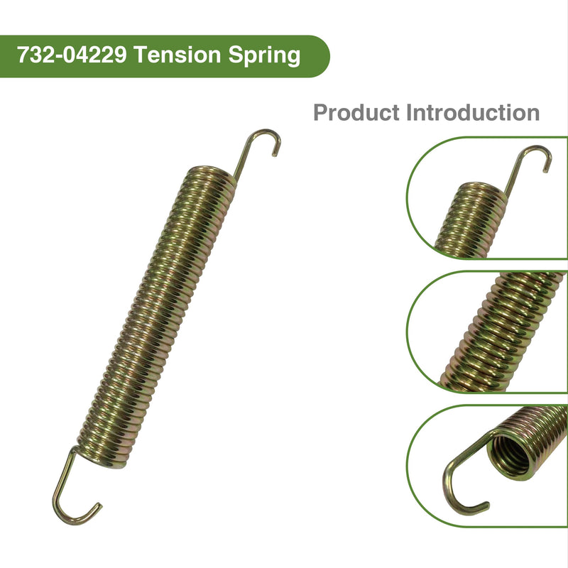 [Australia - AusPower] - 732-04229 Tension Spring, 0.75 Dia, 6.02lg Length for Z Force Rzt 42, 46, 48, 50 Models - Durable, high-Performance Spring for Increased Tension and Reliability 2 Springs 