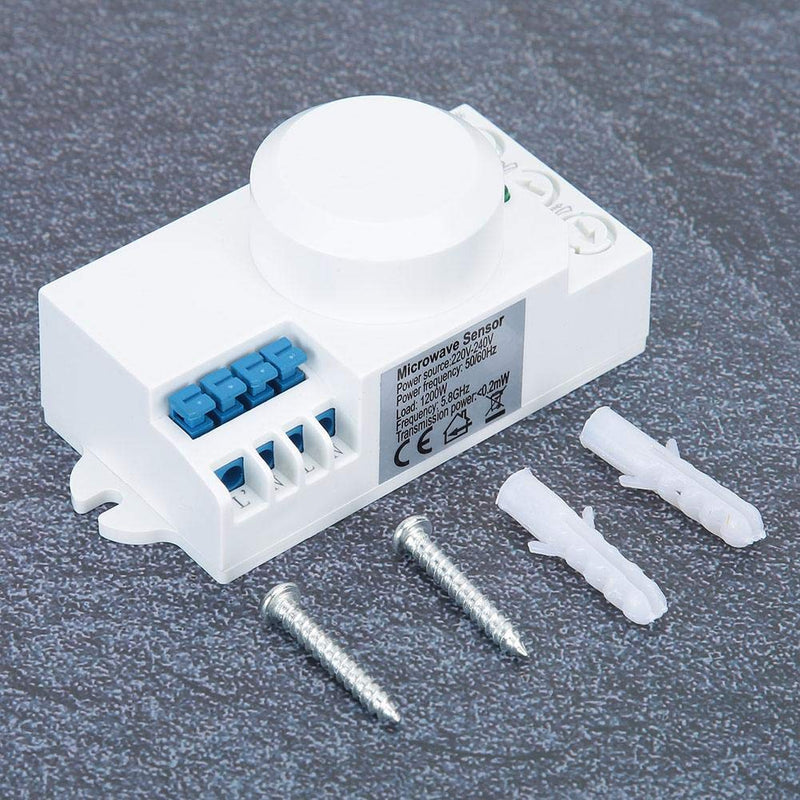 [Australia - AusPower] - 5.8GHz Microwave Sensor Switch Lighting Sensor Body Motion Car Detector Light Switch AC 220V-240V SK-805 