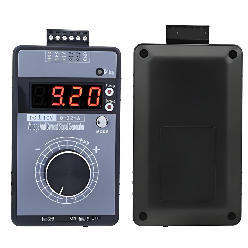 Handheld Signal Generator 0-10V 0-22 mA Adjustable Digital Analogue Simulator with LCD Display and Three Power Supply Options