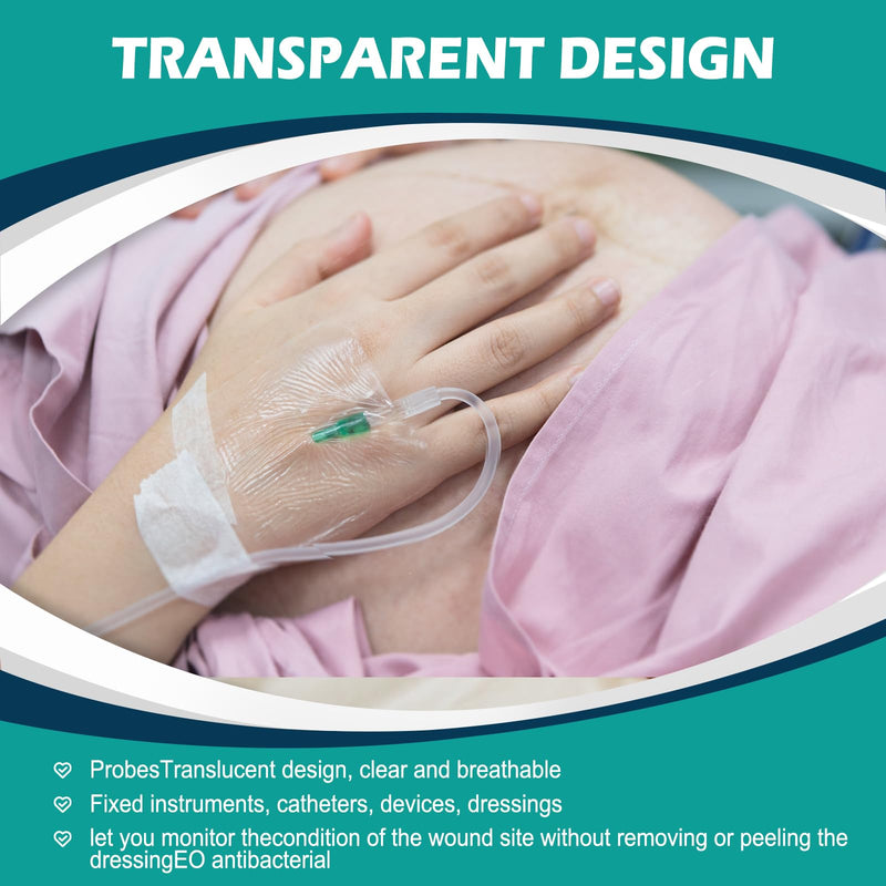 [Australia - AusPower] - Transparent Film Dressing 4" x 4.75" Box of 30 - Waterproof Bandages for Swimming, Showering, Wounds, Post Surgical Shower or IV Shield, Tattoo Aftercare Bandage, Scar Therapy, Adhesive Patches 4" x 4.75"(30 PCS) 