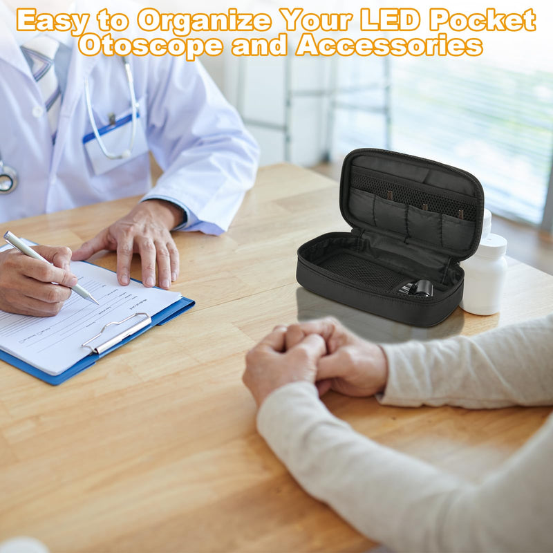 [Australia - AusPower] - Beautyflier Led Pocket Otoscope Storage Bag, Durable Storage Case Compatible with Zyrev Otoscope, Travel Case for Ear Infection Detector, Easy to Organize Your Otoscope and Accessories (Bag Only) 