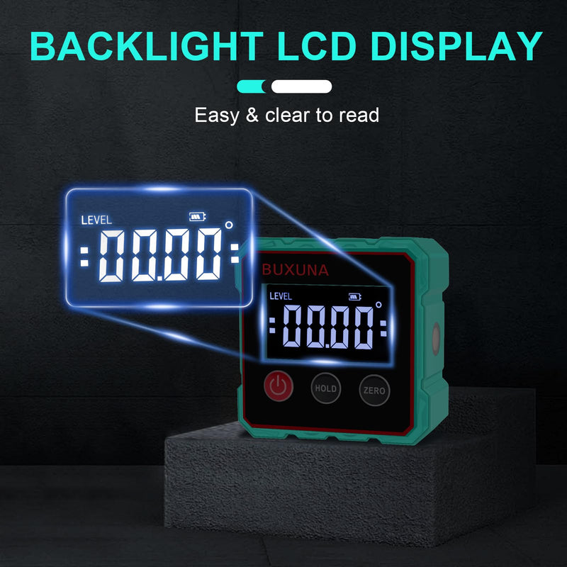 [Australia - AusPower] - Digital Angle Finder, Digital Level, Digital Angle Finder Magnetic, Rechargeable Digital Angle Gauge, For Table Miter Saw, Woodworking, Construction(Laser Level Is Class Ii, Output<5mw) 