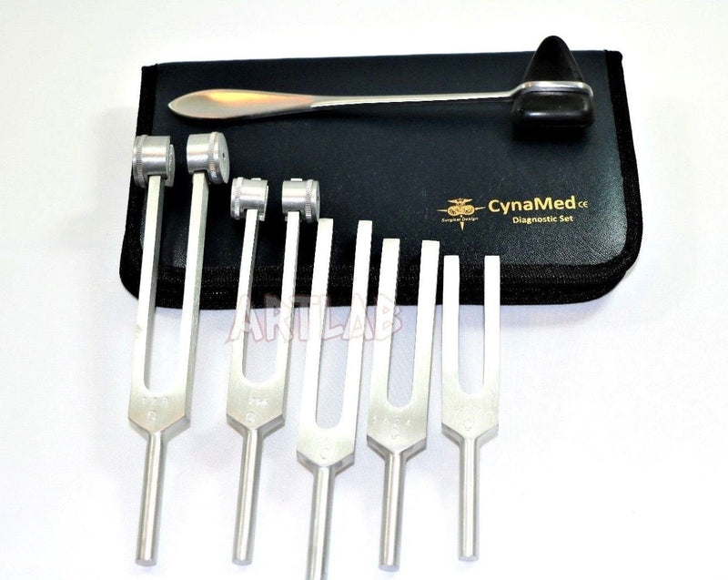 [Australia - AusPower] - Tuning Fork Set of 5 Taylor Hammer Diagnostic instruments CYNAMED 