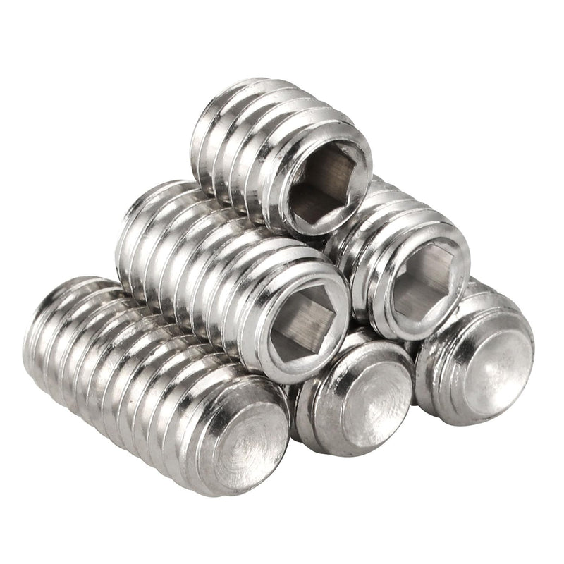 [Australia - AusPower] - #10-24 x 3/8" Set Screws, Internal Hex Head Allen Drive Cup Point Screws with Hex Key Wrench, 304 Stainless Steel, 50 PCS #10-24 x 3/8" 