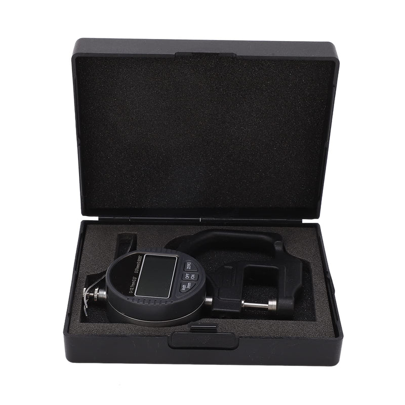 [Australia - AusPower] - HEITIGN 16 * 12 * 5 Micrometer Measuring Tool Leather Thickness Digital Display Paper Leather Cloth Thickness Measuring Tool Range 0‑12.7mm 0.01mm 