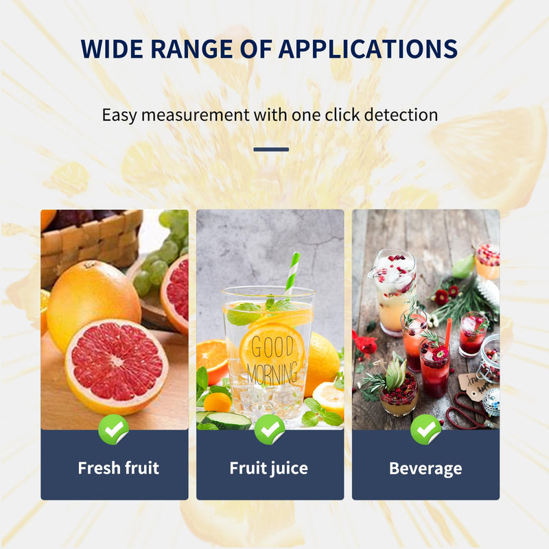 [Australia - AusPower] - High Precision Digital Brix Refractometer with ATC for Sugar Content Test 0-55% Brix Tester Brix Meter for Drinking Water Beverage Fruit Juice 0-55% Blue Classic 