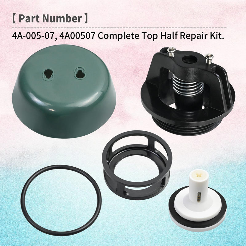 [Australia - AusPower] - 1" valve port Float and Bonnet Complete Repair Kit for 4A Series Devices,4A-005-07,4A00507 Complete Top Half Repair Kit,Compatible with Apollo backflow preventer(Not for 1/2" 3/4" 1-1/4" valve port) 