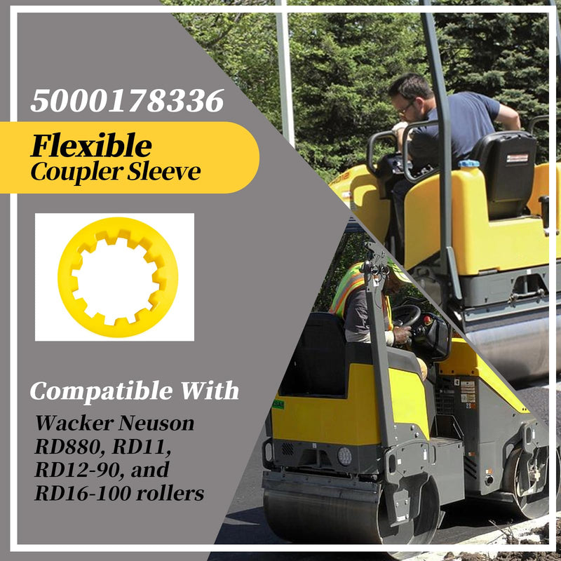 [Australia - AusPower] - 5000178336 Flexible Coupler Sleeve Compatible with W-acker N-euson RD880, RD11, RD12-90, and RD16-100 rollers 