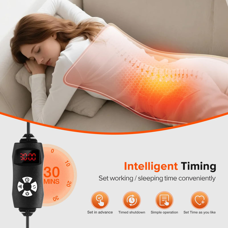 [Australia - AusPower] - Red Light Therapy for Body, 19.6'' x 8.6'' Near Infrared Light Therapy Pad with 3-in-1 Chip 120 LEDs Bead with Timer Remote Control, 660nm & 850nm Therapy Belt Wrap for Muscle Pain Relief 