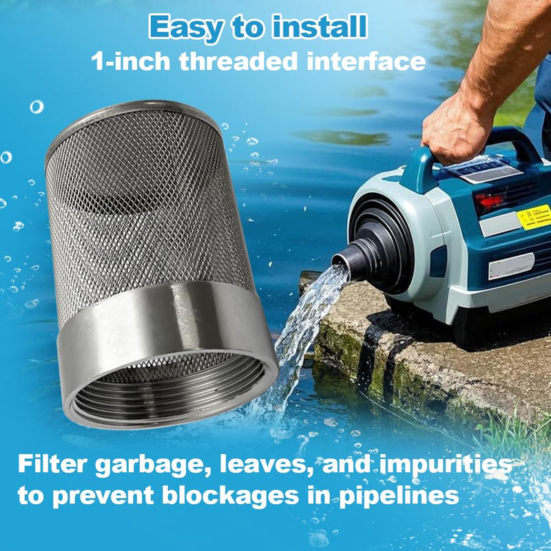 [Australia - AusPower] - 1inch 304 stainless steel filter head with internal thread diameter of 32mm connected to DN25 1" water pipe filter Used to Remove Debris and Reduce Solid Entry（1pcs） 