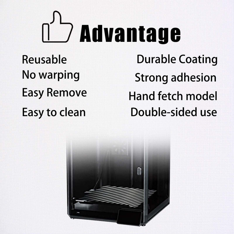 [Australia - AusPower] - 3D Upgraded PEO+PET Sheet 235x235m, Smooth PEO PET Build Plate Spring Steel Print Bed for Creality K1/K1C/Ender 5 S1/Ender 3 S1 Pro/Ender 3 S1/Ender V3 KE/Ender3 V3 SE (without Magnetic Base) PEO+PET(No Magnetic Sticker) 
