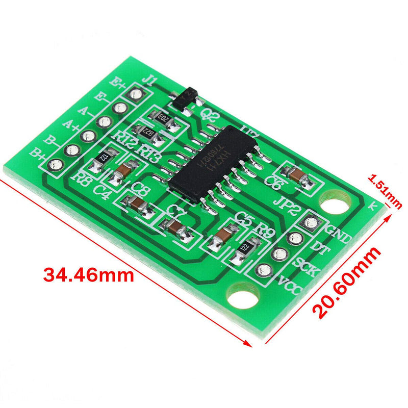 [Australia - AusPower] - YOUMILE Pack of 4 DIY 110 lbs 50 kg Half Bridge Load Cell Weight Strain Sensor Resistance + HX711 AD Module 
