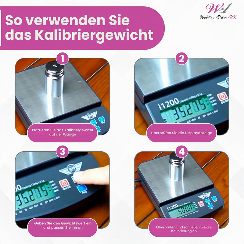 Weddecor 500g Scale Calibration Weight with Chrome Plating - Precision Accuracy of Digital Scale Balance, Pocket, Jewelry, Kitchen Scale, Science Lab (Single)
