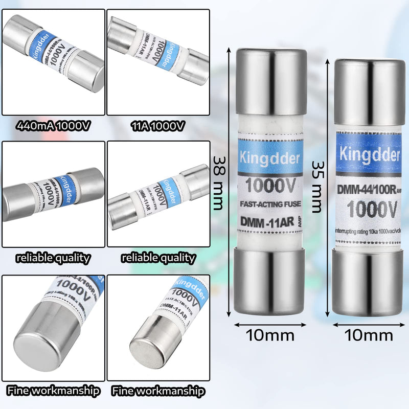 [Australia - AusPower] - DMM-11A (DMM11) and DMM-44/100 (DMM 44 100) Fast Acting Digital Multimeter Replacement Fuse Compatible with Fluke Multimeters (12) 12 