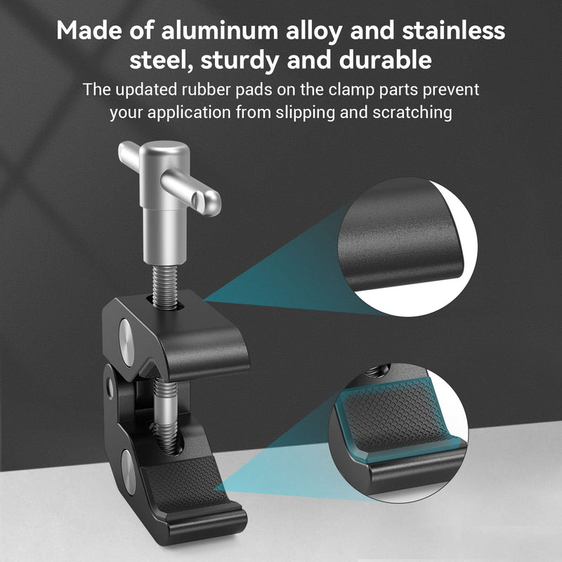 [Australia - AusPower] - SMALLRIG Super Clamp with 1/4 and 3/8 Thread for Cameras, Lights, Umbrellas, Hooks, Shelves, Plate Glass, Cross Bars, etc - 735 
