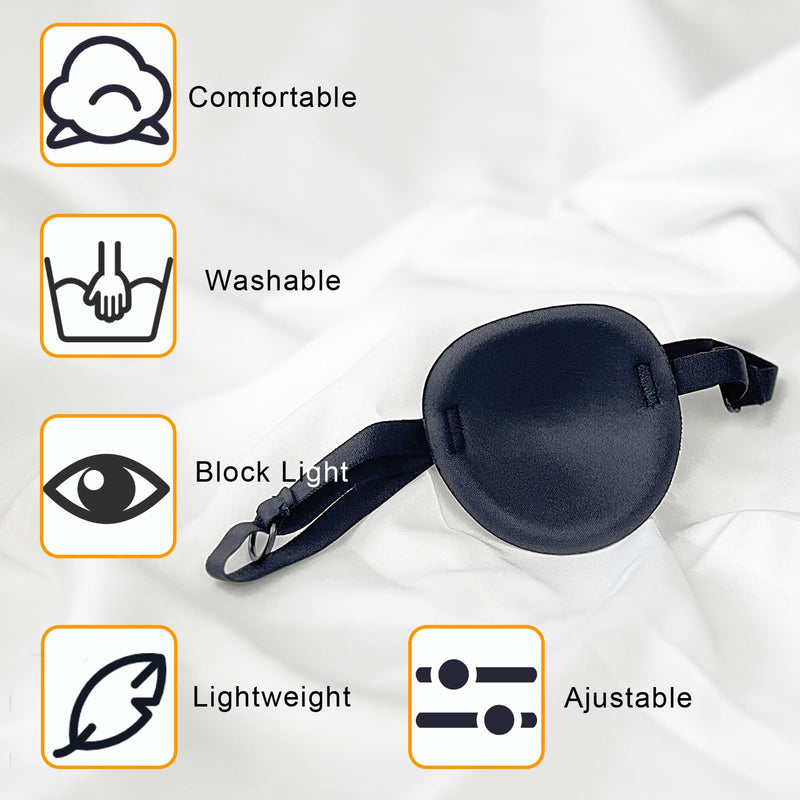 [Australia - AusPower] - 6PCS Eye Patch, Super Soft Eye Patches, Adjustable Medical Eye Patch for Adults and Kids, Amblyopia Lazy Eye Patches for Left or Right Eyes, 6 Colors 1 Count (Pack of 6) 