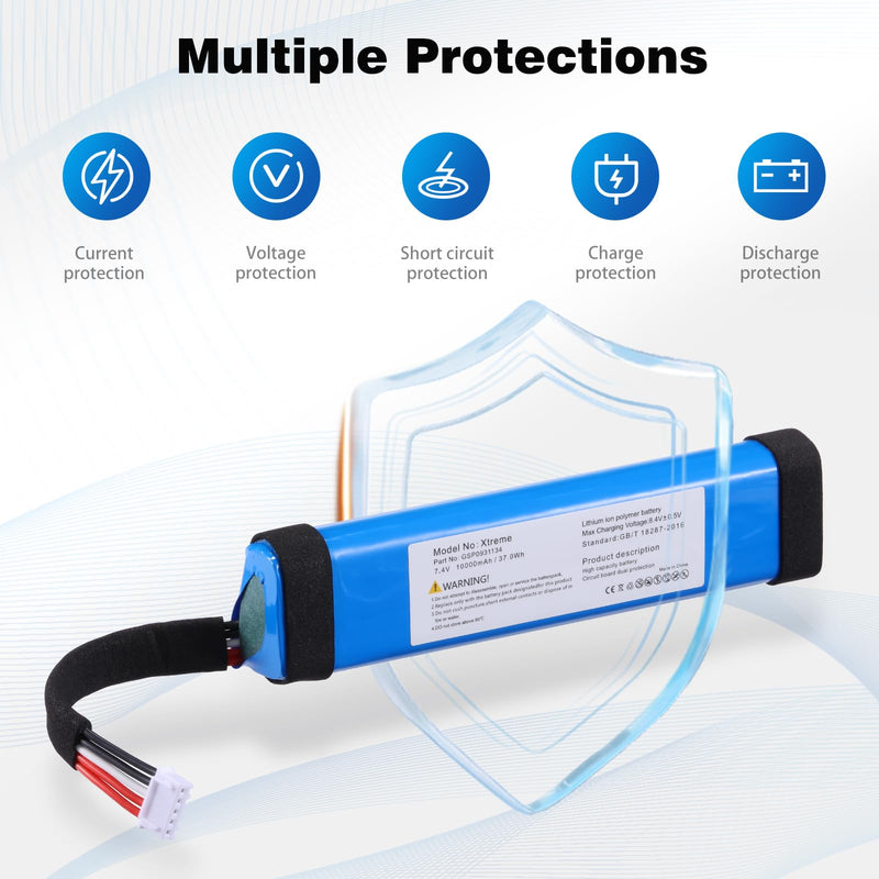 [Australia - AusPower] - 10000mah 37.0Wh Battery for JBL Xtreme1 Extreme Xtreme 1 GSP0931134 Replacement Batterie with Tools 