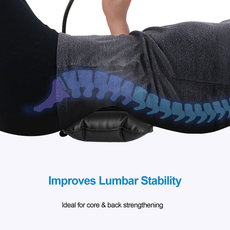 Pressure Biofeedback Stabilizer - Joint Support & Muscle Control Trainer for Low Back & Neck Pain Relief - Posture Corrector for Office Workers & Athletes (Black) Black