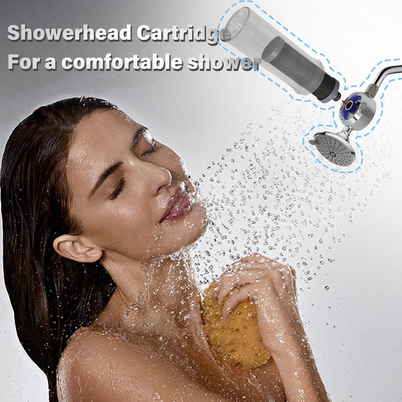 Carbon Shower filter cartridge 3PCS Compatible with Shower Filter System,Reduces chlorine, heavy metals, and other impurities to help alleviate dry skin and dry hair