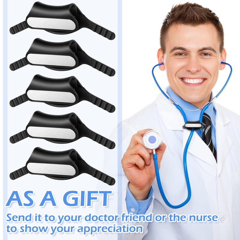 [Australia - AusPower] - 10 Pcs Stethoscope Name Tag Stethoscope ID Tag Personalized Identification Tag with Name Label Stickers Practical Gift Nurses, Doctors, Veterinarians and Med Students 