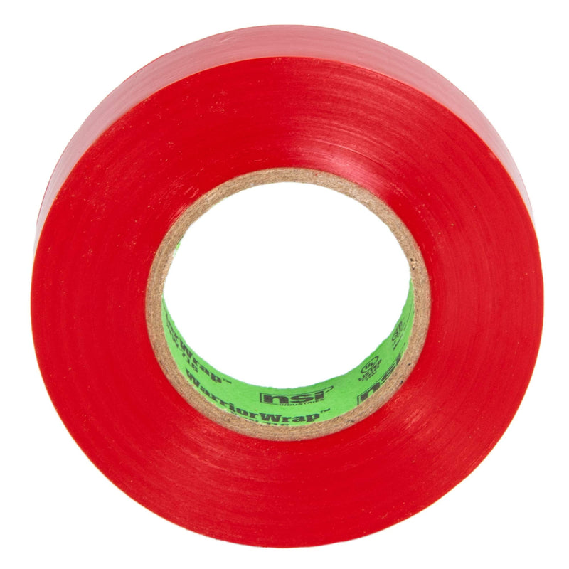 WarriorWrap General 3/4 in. x 60 ft. 7 mil Vinyl Electrical Tape, Red