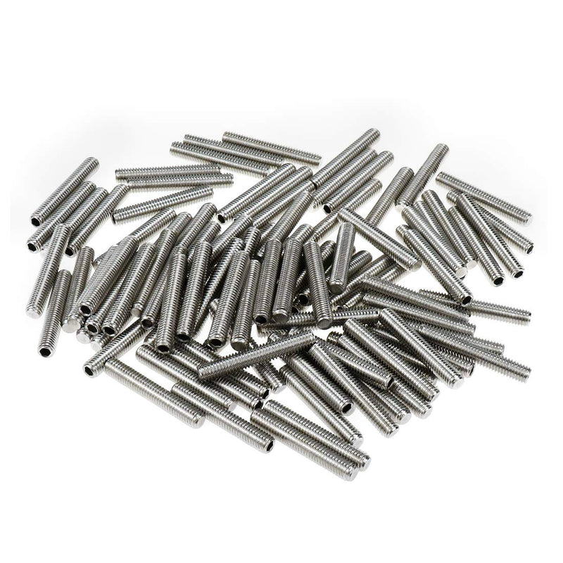 [Australia - AusPower] - 100PCS M5 x 30mm Flat Point Grub Screws Hex Socket Set Screw 5 * 30mm 