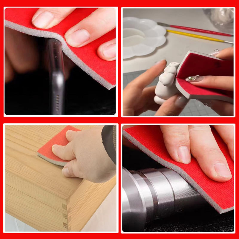 [Australia - AusPower] - YFLeomry Sanding Sponge Set of 24 Sanding Sponges Grit P180-P4000 Sanding Block Wet Sanding Sponge Sanding Pad Wet Dry Sandpaper for Wood Metal Paint Furniture Polishing Model Making Mix Grit-24pcs 