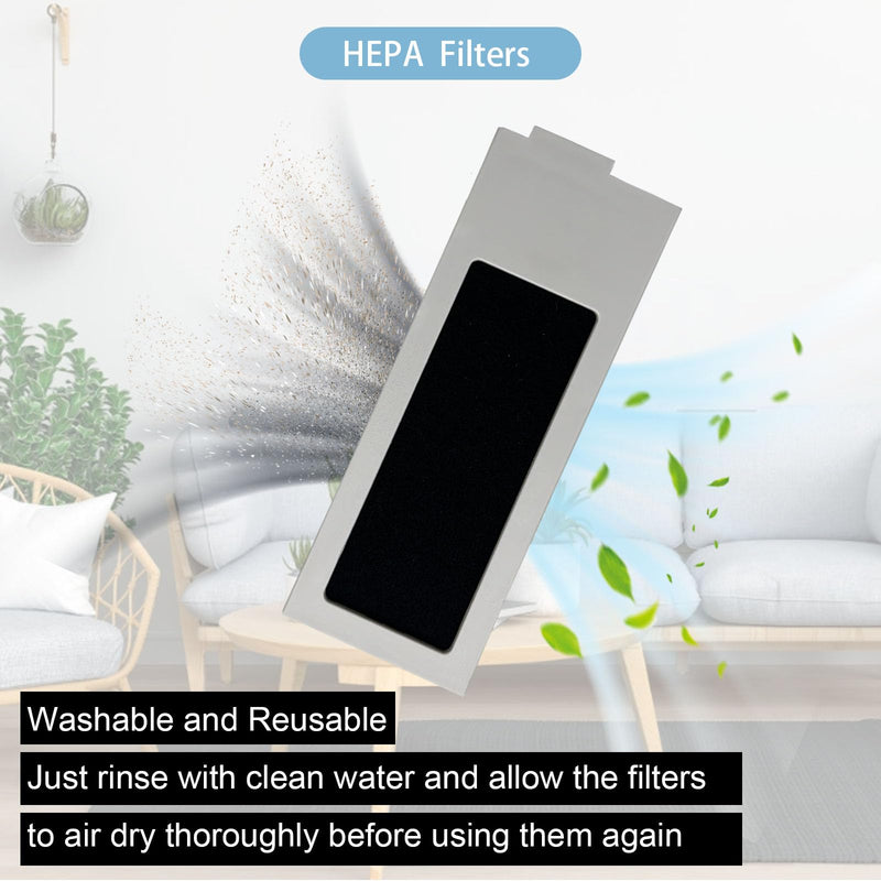 [Australia - AusPower] - 24 Pack Replacement Parts for ECOVACS Deebot T20 Omni / T20 Max / T20 Pro Robot Vacuum，Includes Main brushes, HEPA filter, Mop pad, Dust bag and Side brushes 