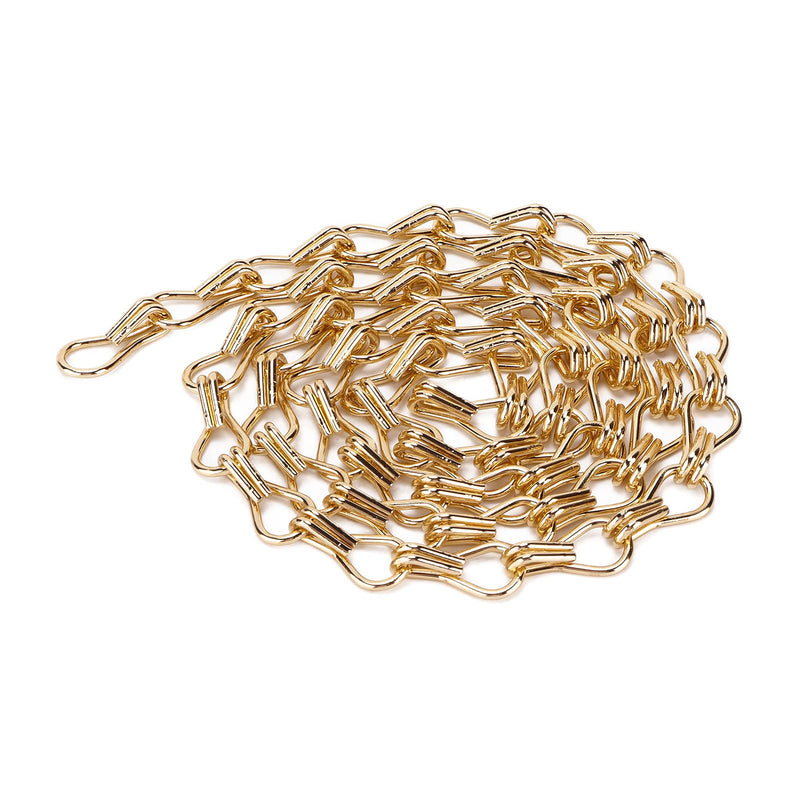 [Australia - AusPower] - 2PCS Decorative Chain, Hanging Gold Chain, DIY Chandelier Decor Chain, Metal Chain for Home Office Decorative (2m/78.74in) 