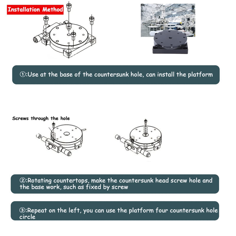 [Australia - AusPower] - Fine Tuning Sliding Table,RS60-L Manual Trimming Station Displacement Platform Linear Stage Table Worktable ?60mm 