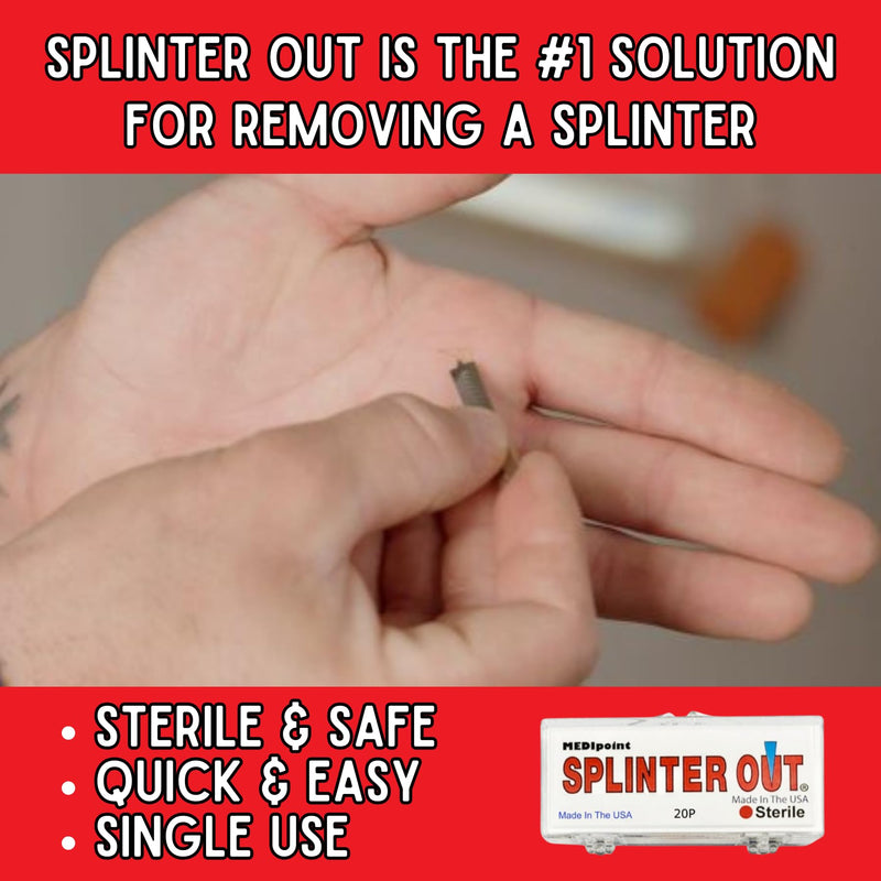 [Australia - AusPower] - Medipoint Splinter Out Splinter Remover, 20 Count (Pack of 6) 