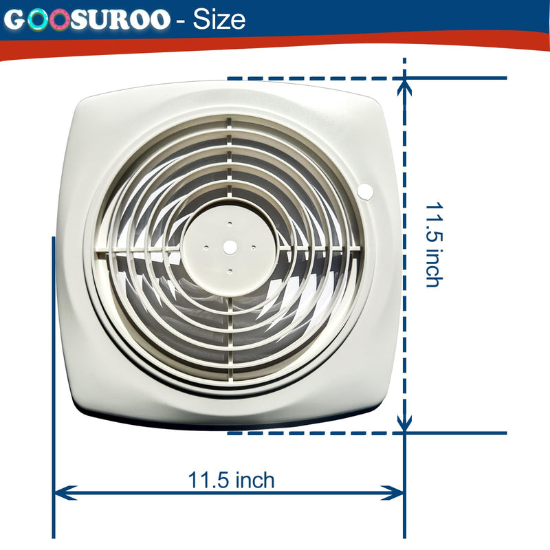 UPGRADED 97011790 Grille Compatible with Nutone Broan Wall Fans 509s，509S-A, B Wall Fans Kits，OEM SIZE and Color，Knob Threads and Screws Have Been Strengthened，Lifespan is at least twice that of OEMs 97011790(Perforated version)